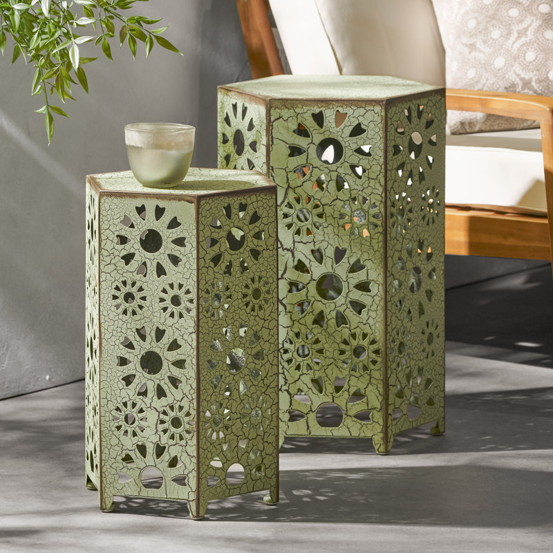 Table d'appoint d'extérieur ELiana, 2 pièces