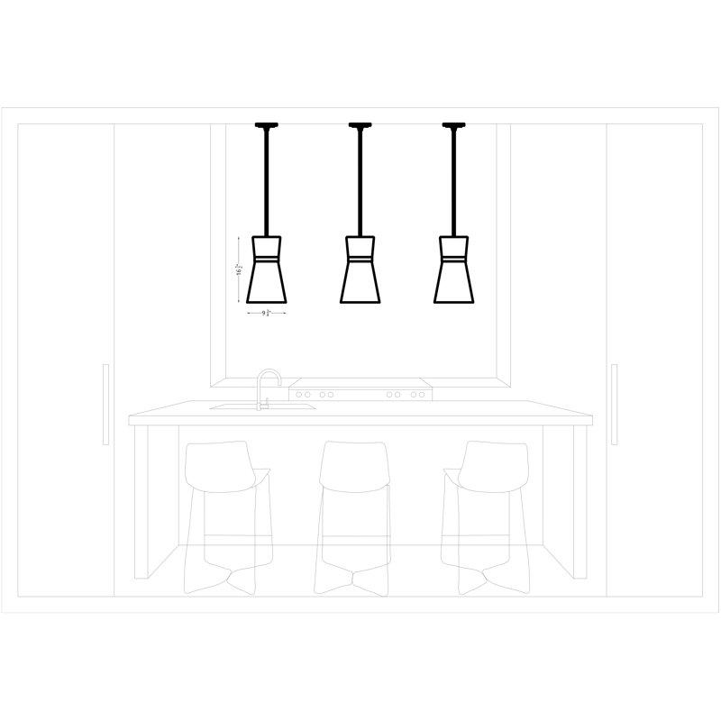 Luminaire suspendu cloche à 1 lumière Clark, Laiton satiné / blanc, Laiton satiné