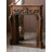 Brown Solid Wood Freestanding Fireplace