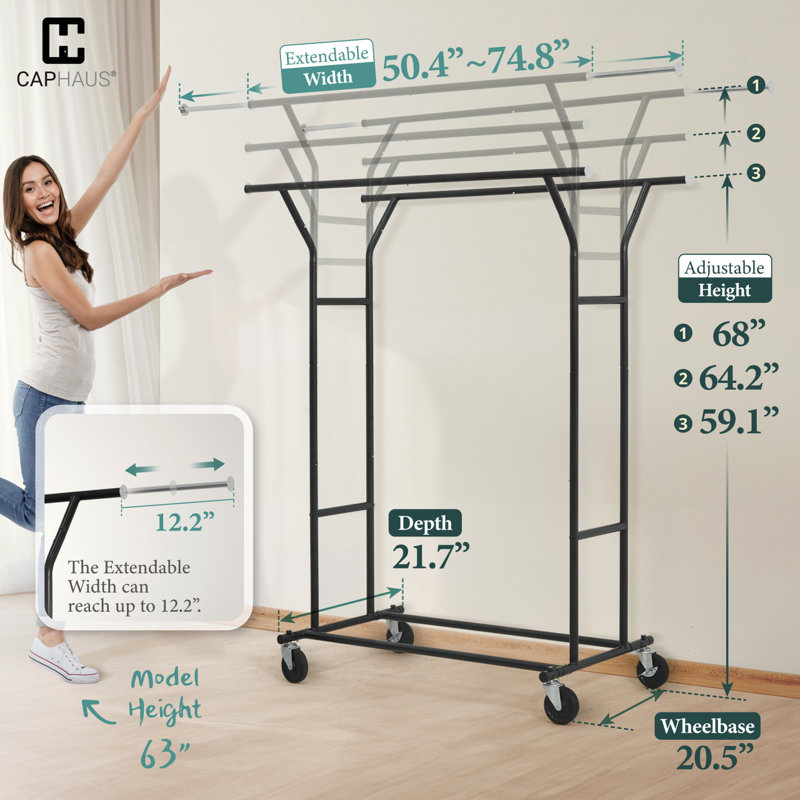 Portemanteaux à roulettes CAPDAUS 440LBS