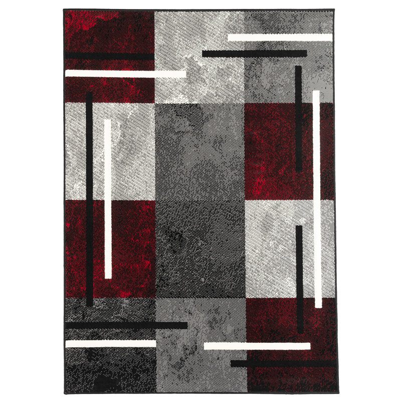 Dickey Geometric Area Rug, Rectangle 80 x 150cm