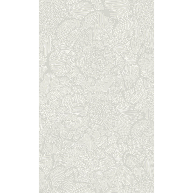 Felisbela 33' L x 21" W Wallpaper Roll, Light Grey