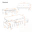 Penrith relevable avec tiroirs et plateau pliable