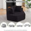 Chaises d'appoint modernes, salon modulaire hexagonal en chenille de 54 pouces pour la maison