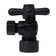 Turn Angle Stop with Copper Pipe Inlet and Compression Outlet with Lever Handle