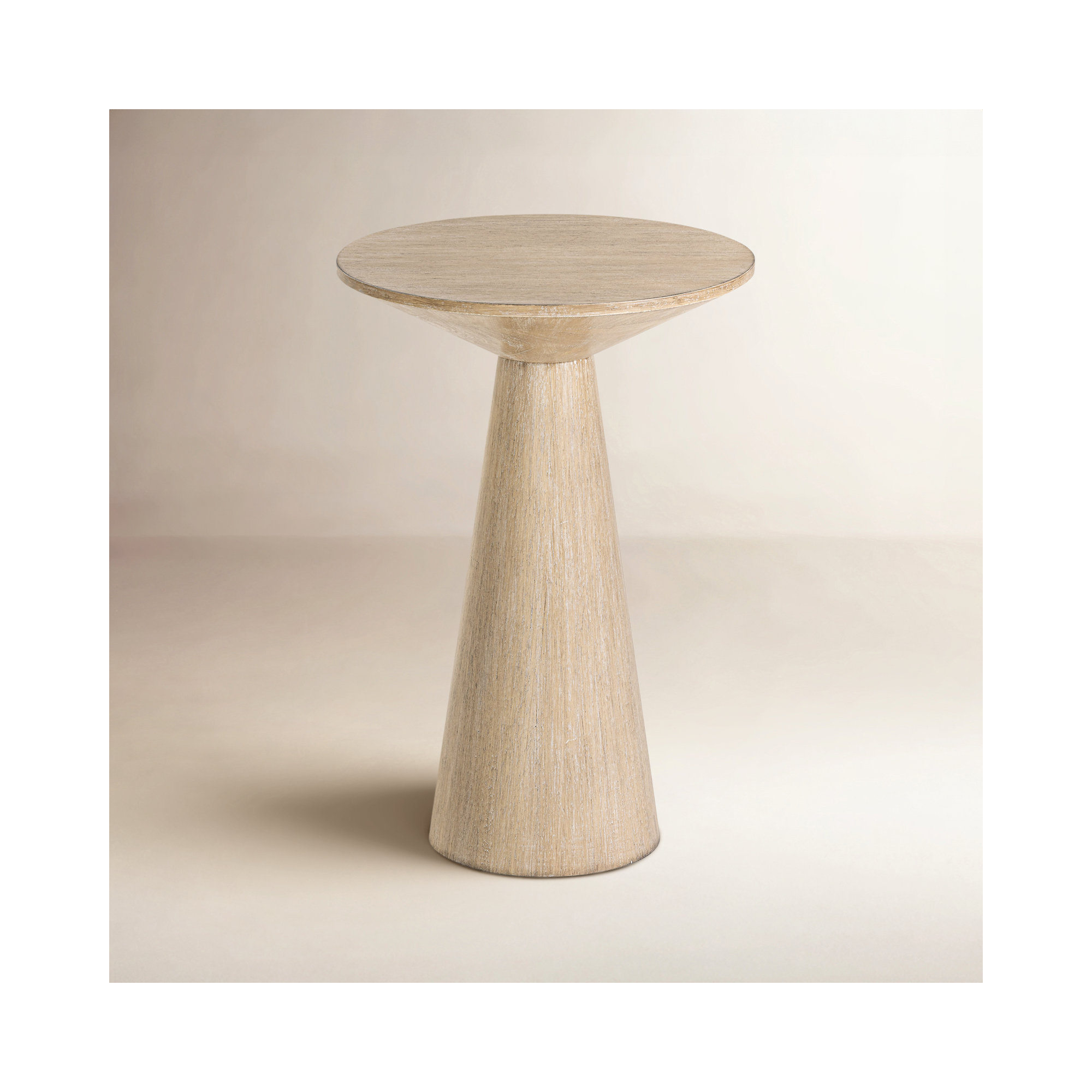Bozovich Solid Wood End Table, Light Wood, 19.5" H x 13.5" W x 13.5" D