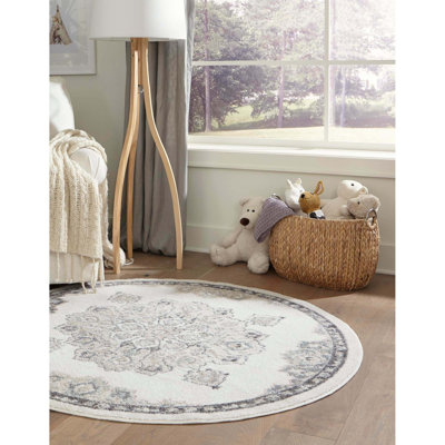 Tapis oriental ivoire