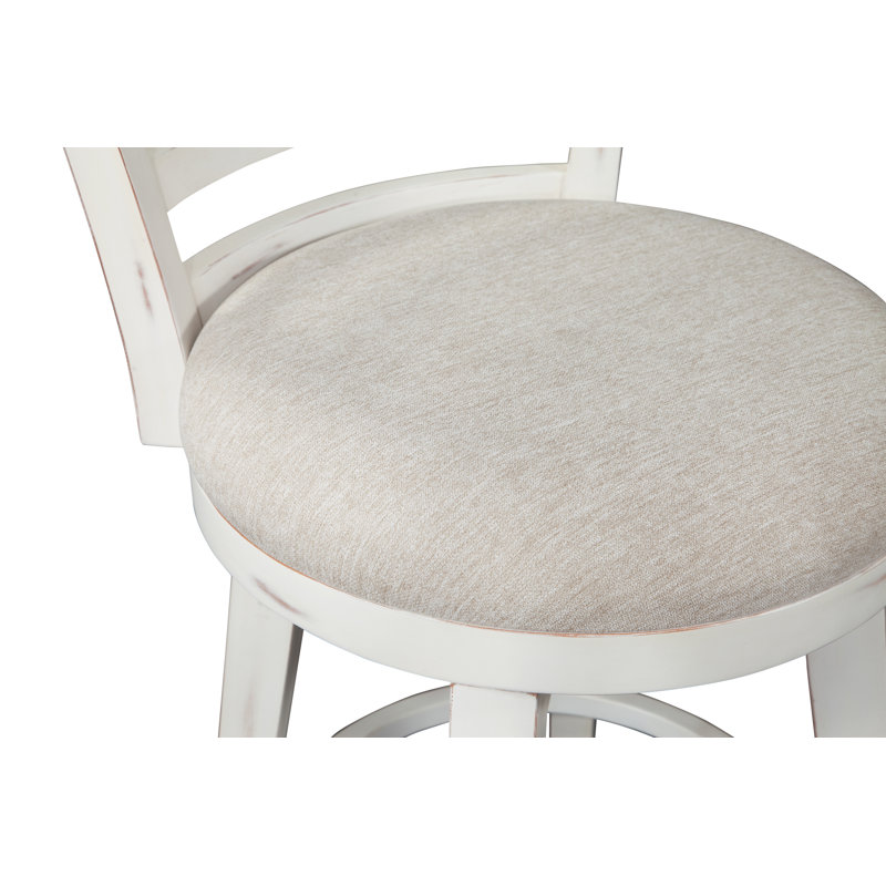 Meadowbrook Counter Height Swivel Stool, Bar Stool (30" Seat Height), Whitewash