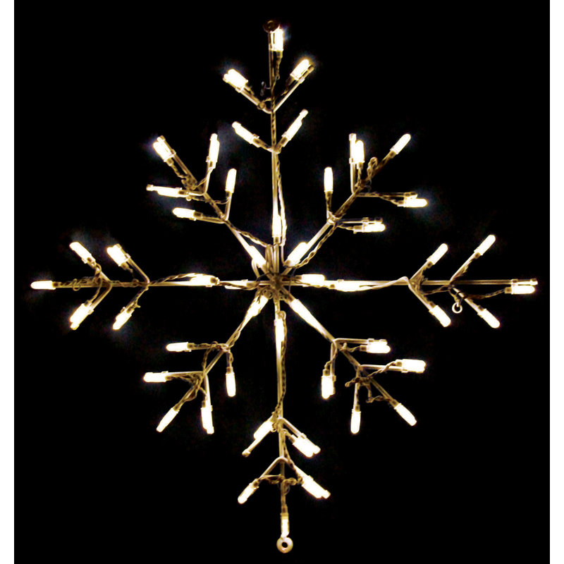 Flocon de neige avec lumière DEL