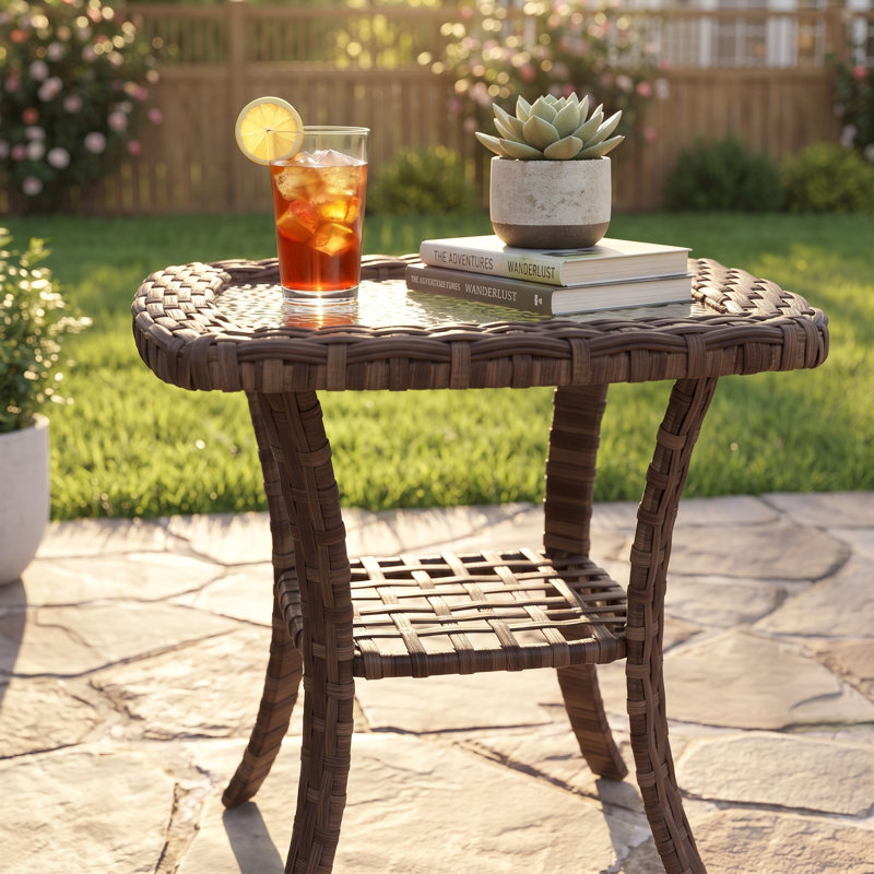 Chaise berçante de patio pivotante avec table d'appoint, Cadre gris / coussin gris