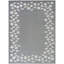 Tapis Perséphone à bordure florale bleue-134251606