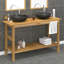 1320mm Double Bathroom Vanity with Vessel Marble Basin-1989591320