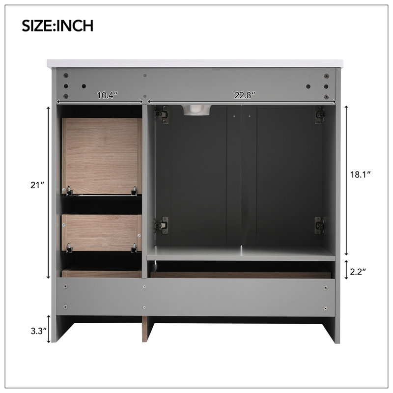 Vanities For Bathroom, Gray