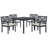 Radnor 4 - Person Acacia Wood Patio Dining Set with Square Table , Cushions Included-698421726
