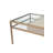 Napa Valley Glass Stainless Steel Writing Desk