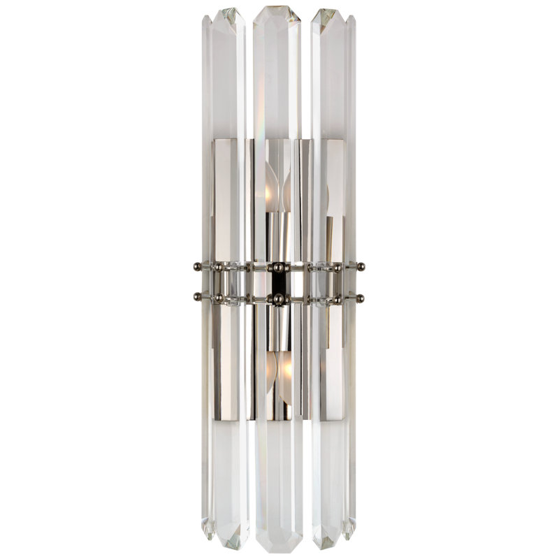 AERIN Bonnington Tall Sconce, Polished Nickel