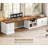 Farmhouse L Shaped Desk With Drawers, 70.9" Home Office Desk With Storage Cabinet-99795774
