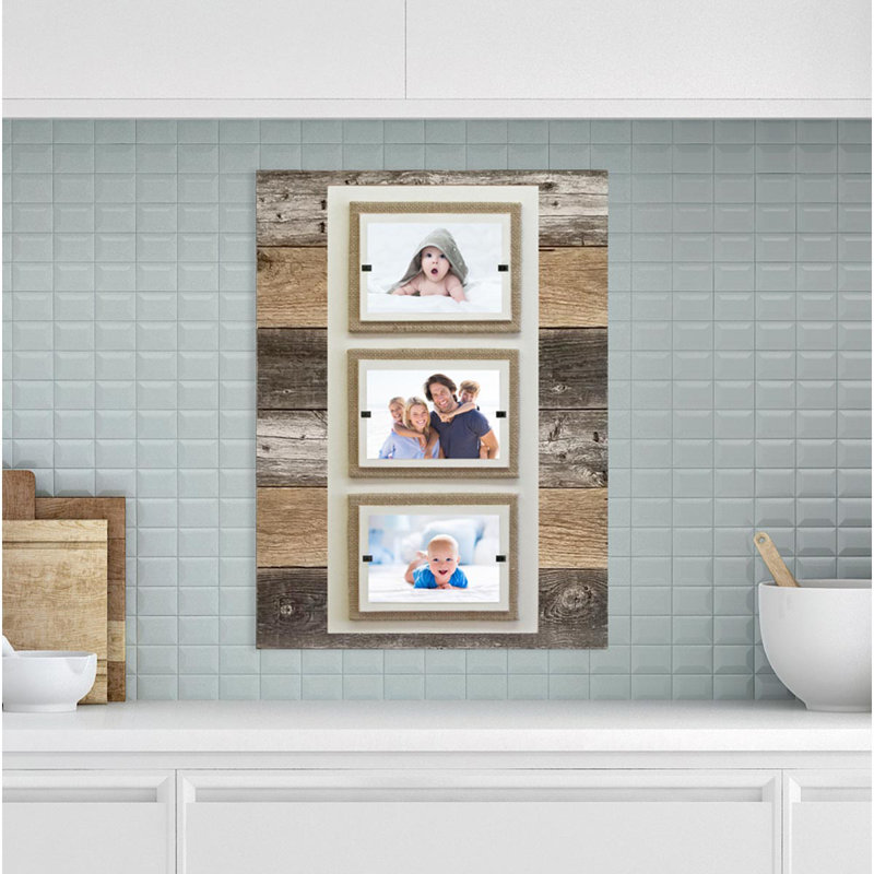 Reina Reclaimed Wood Picture Frame, Brown