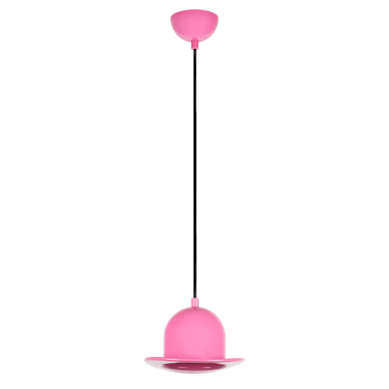 Luminaire suspendu en forme de dôme à 1 lumière Aidyn-Joseph, Rose