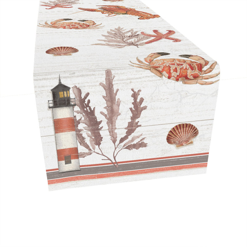 Chemin de table fruits de mer, L 72 po x l 13 po
