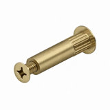 Deltana DCSB175-GOLD Steel Sex Bolts, Gold Finish, 1-7/8" Long, #12 x 24mm, Pack of 4, Ideal for DC4041
