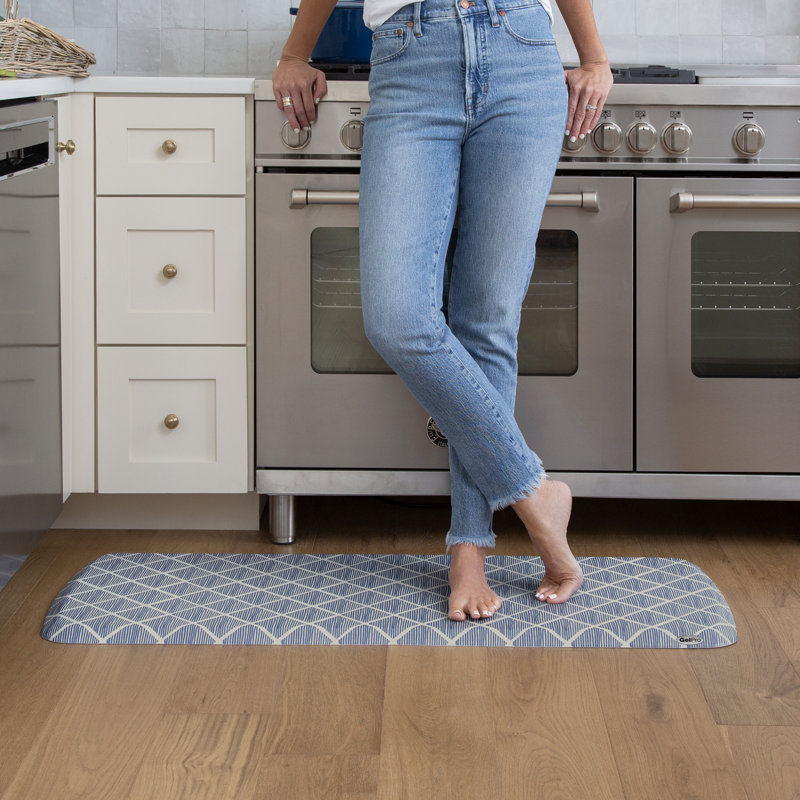 Tapis de cuisine GelPro Elite, Bleu, Rectangle 1 pi 8 po x 3 pi