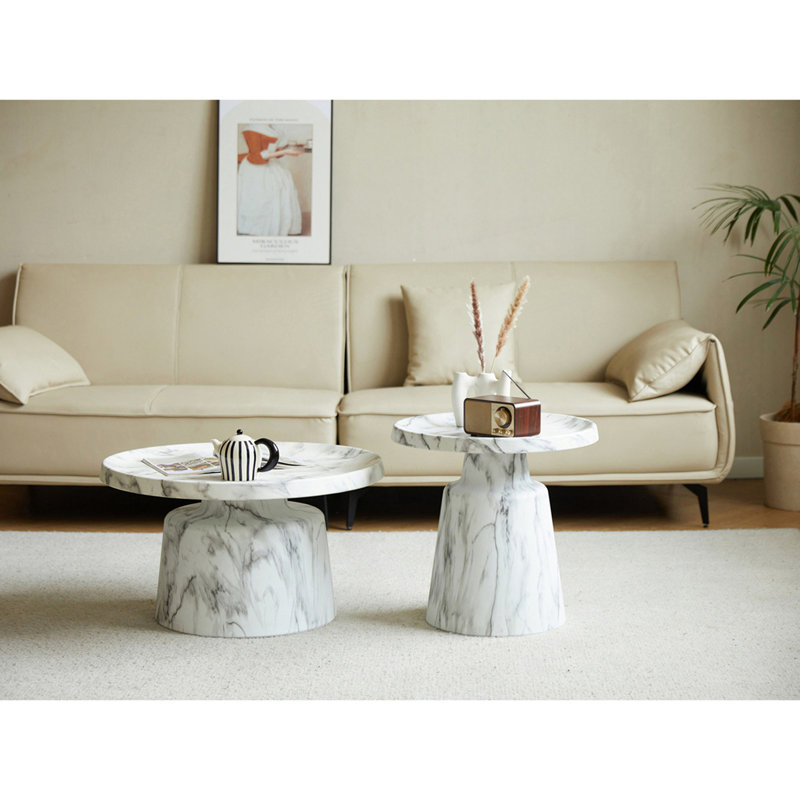 Ensemble de tables de bout en métal