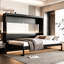 Grand lit moderne avec imprimé, éclairage à DEL et charge, motif noir, lumières intégrées,-129990204-129990205