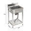 Belfry Kitchen Cybele 500mm W Single Bowl Stainless Steel Kitchen Sink with 2 Faucet Holes
