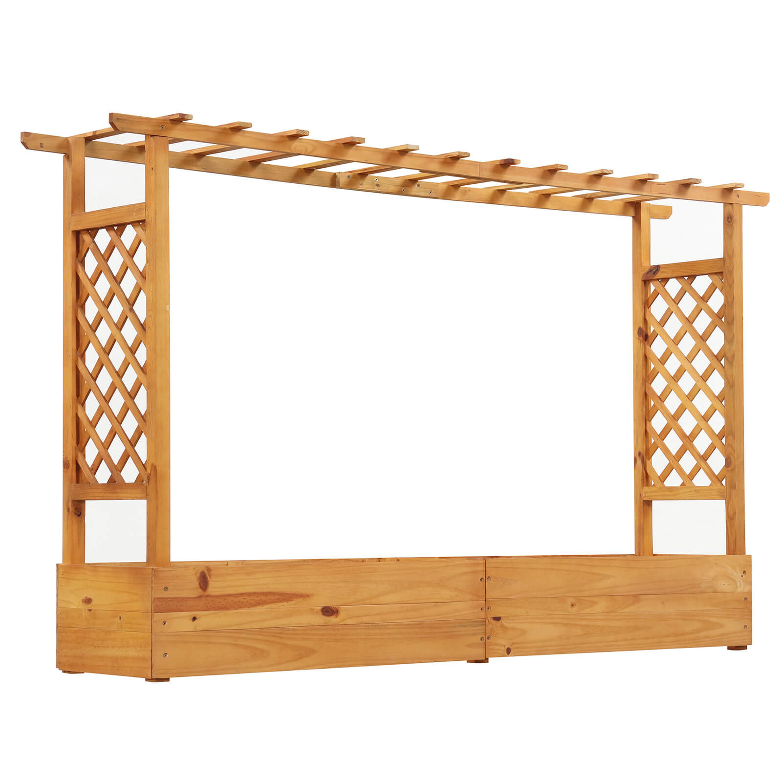 Ophelia & Co. 2 PCS 45” Raised Garden Bed with Trellis with Hanging ...