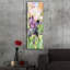 «Black Iris» par Sharon Pitts, art mural en verre acrylique, 12 po x 36 po-1158265418