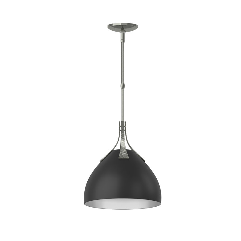 Summit 1 - Light Single Dome Pendant, Black, Sterling