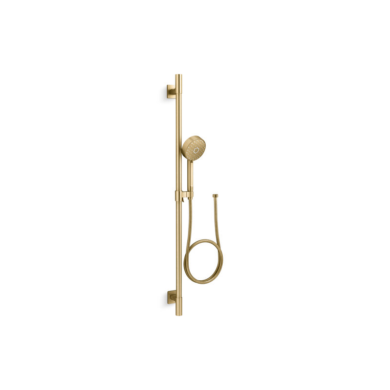 Awaken G110 Flood Handheld Shower Head, Vibrant Brushed Moderne Brass