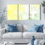 Ensemble de 3 tableaux muraux aquarelle à motif floral de lys blanc-651731291