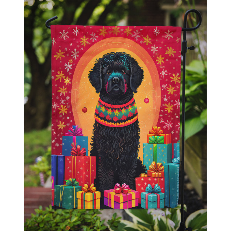 Drapeau de jardin en polyester double face H 15,5 po x l 11,25 po