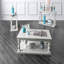 Mobilier de salon de style rustique blanc antique 1pc