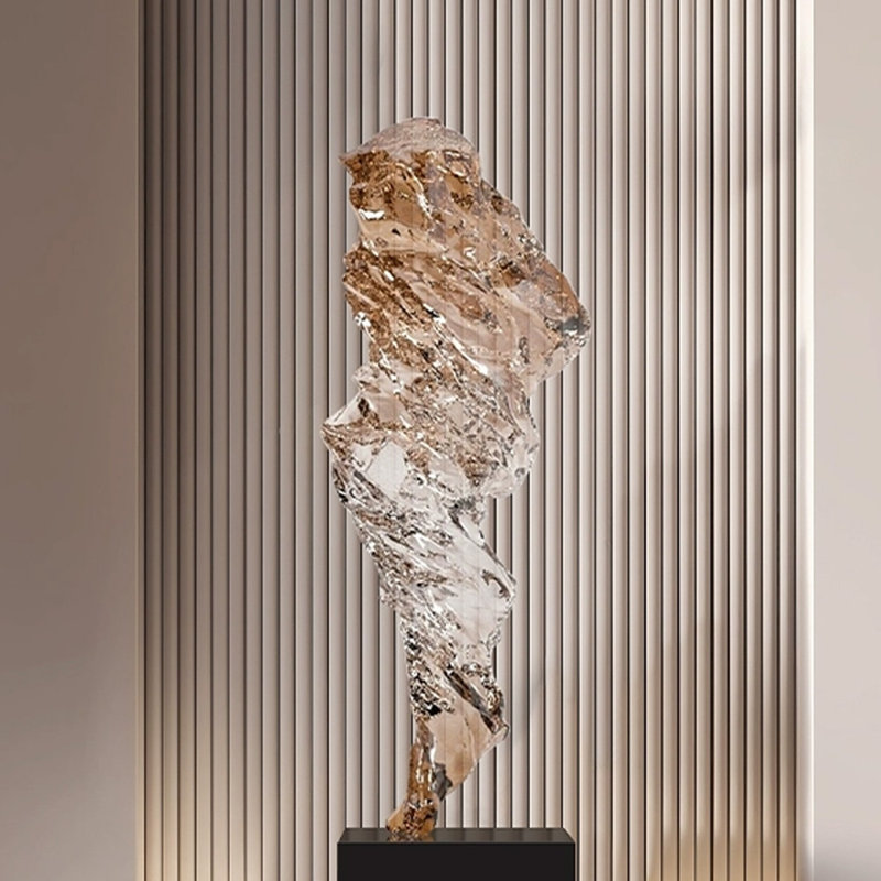 Modern Resin Marble Finial Decorative Object