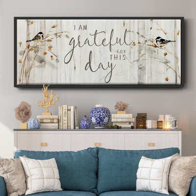 Heaven and Nature Grateful- Framed Canvas