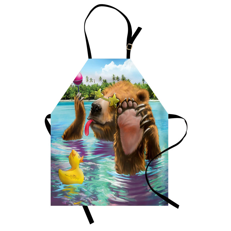 No Pattern Bib Apron