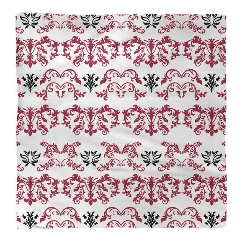 Serviette de football Arizona, l 10 po x L 10 po, Rouge / blanc / noir, Coton