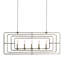 Luminaire suspendu rectangulaire 5 lumières Ciara par Kosas Home