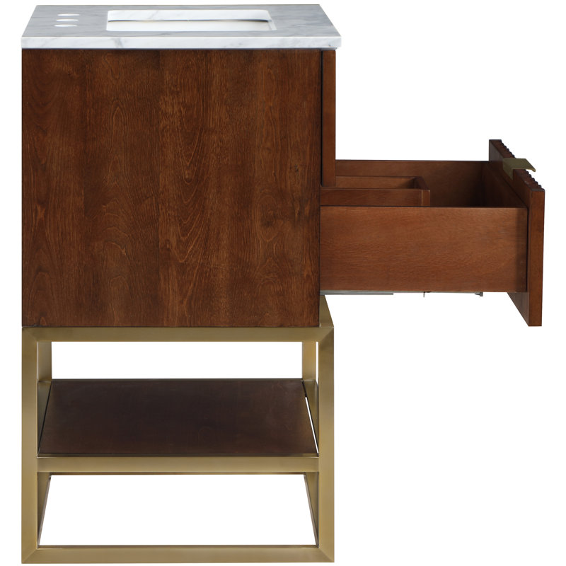 Meuble-lavabo Kleier, Noyer
