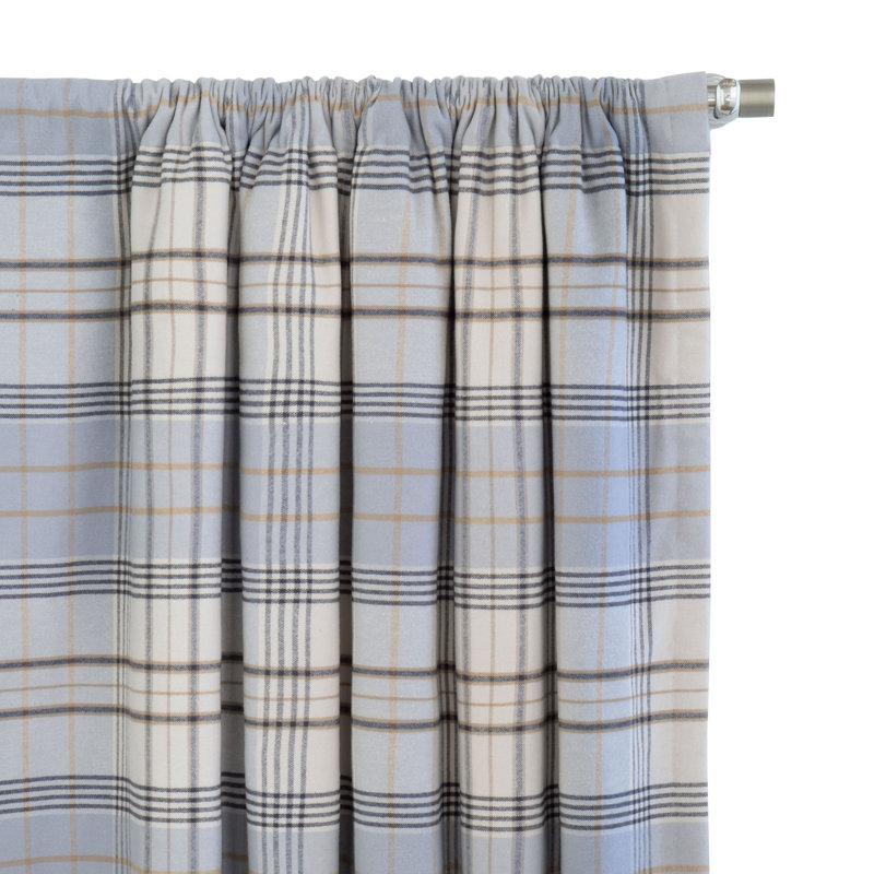 Arthur 100% Cotton Room Darkening Curtain Single Panel, 96" W x 96" L