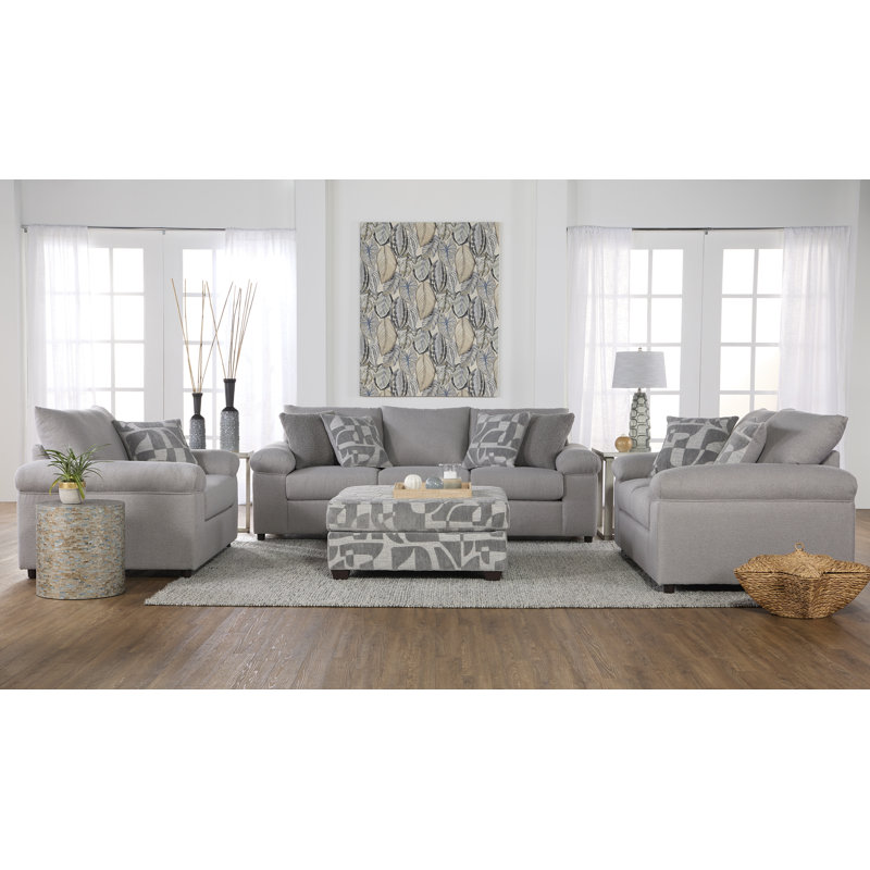 Hughes Furnitures 13500 Ottoman, Kali Shadow