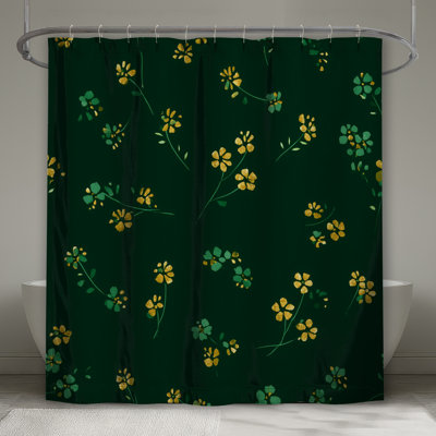 Floral Shower Curtain -  Nature Bathroom Decor Cottage