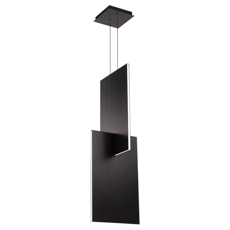 Amari 1 - Light LED Unique/Statement Pendant, Black