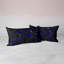 Ensemble de literie Shenglei en microfibre à imprimé géométrique bleu et noir avec 2 taies d'oreiller, taille pleine, 3 pièces (garnitures non comprises)-122001159-122001166