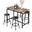 Ensemble de table de cuisine 5 pièces à hauteur de comptoir, table de bar avec 4 tabourets