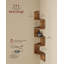 Wall Mounted Corner Shelf With RGB LED Lights-150589416