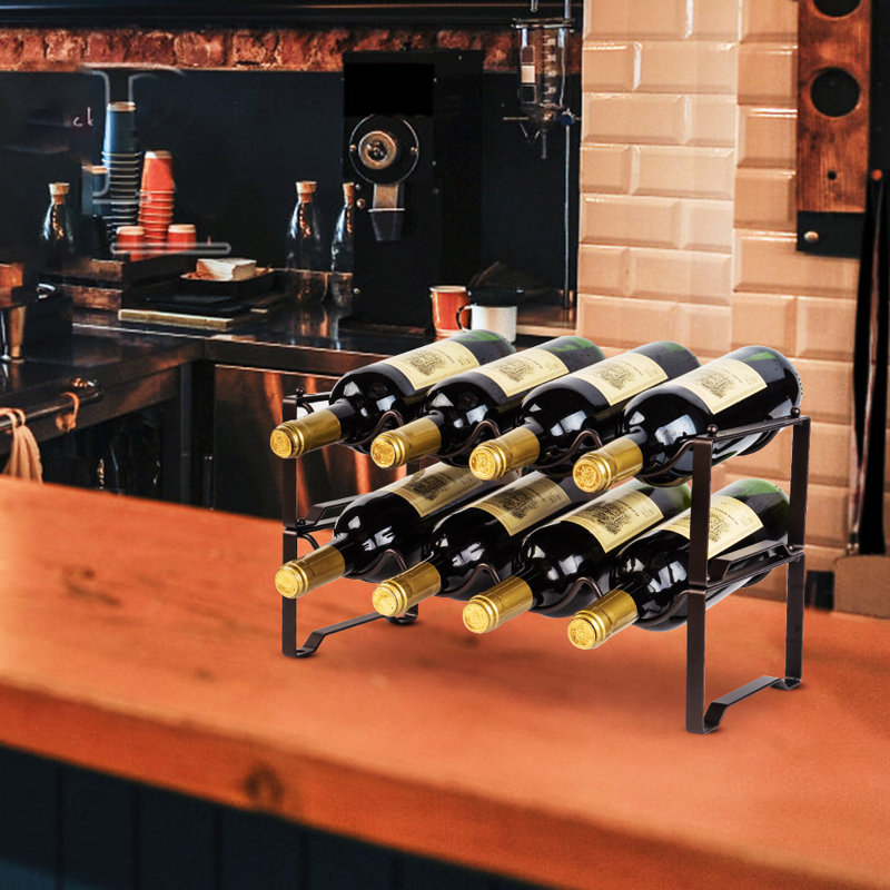 Aniyia Wine Bottle Rack, Black